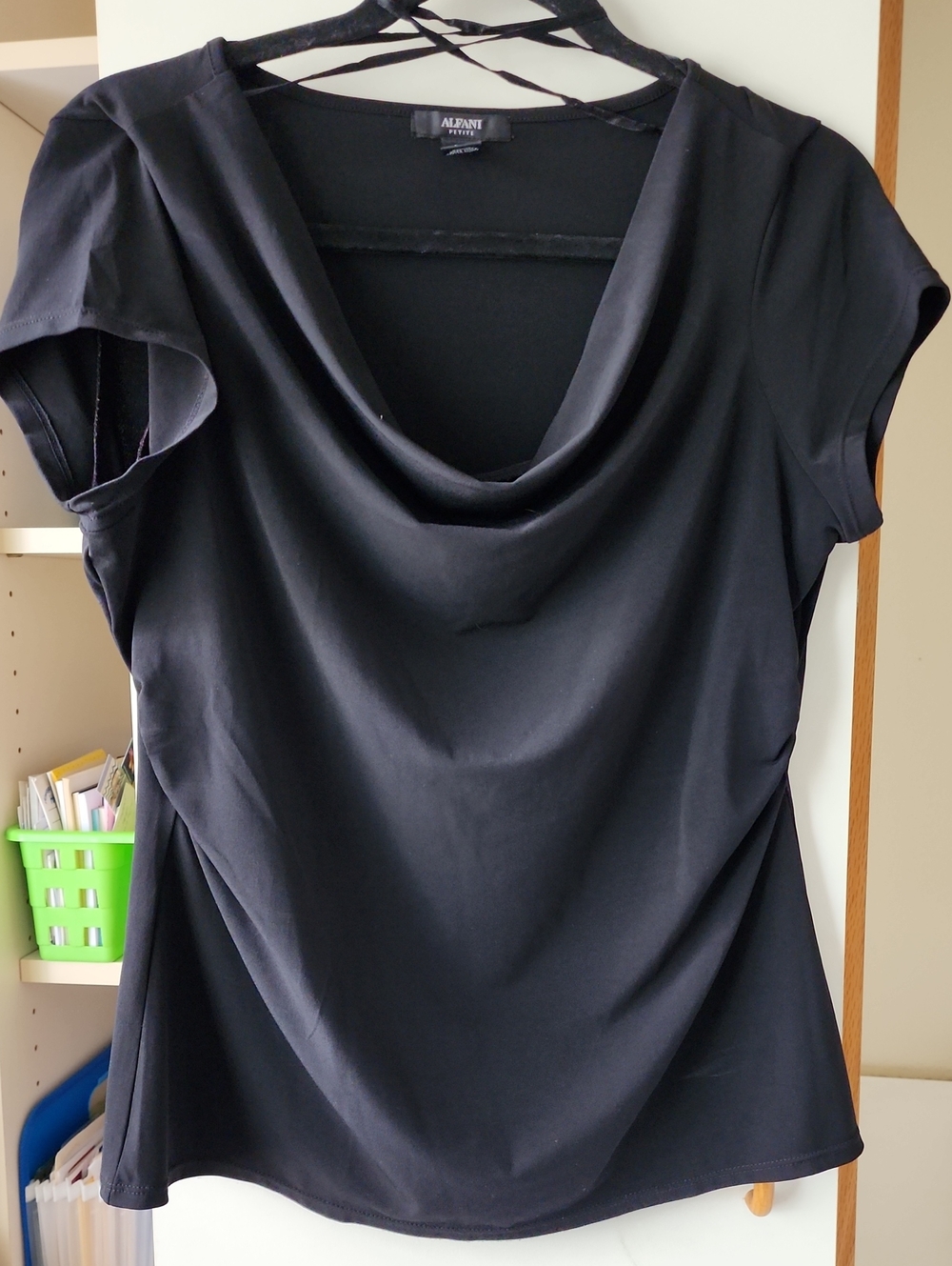 Alfani Black Knit Top